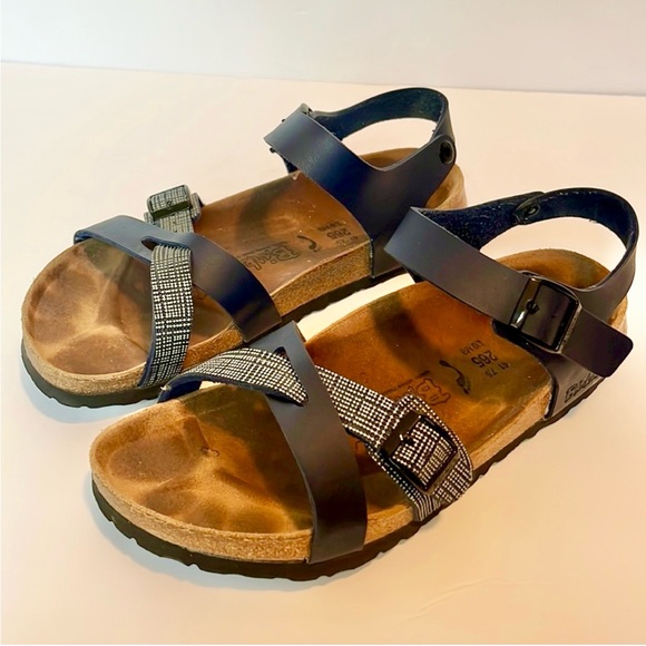 Birkenstock Birkis Lille blue and tan Sandals - Picture 9 of 9